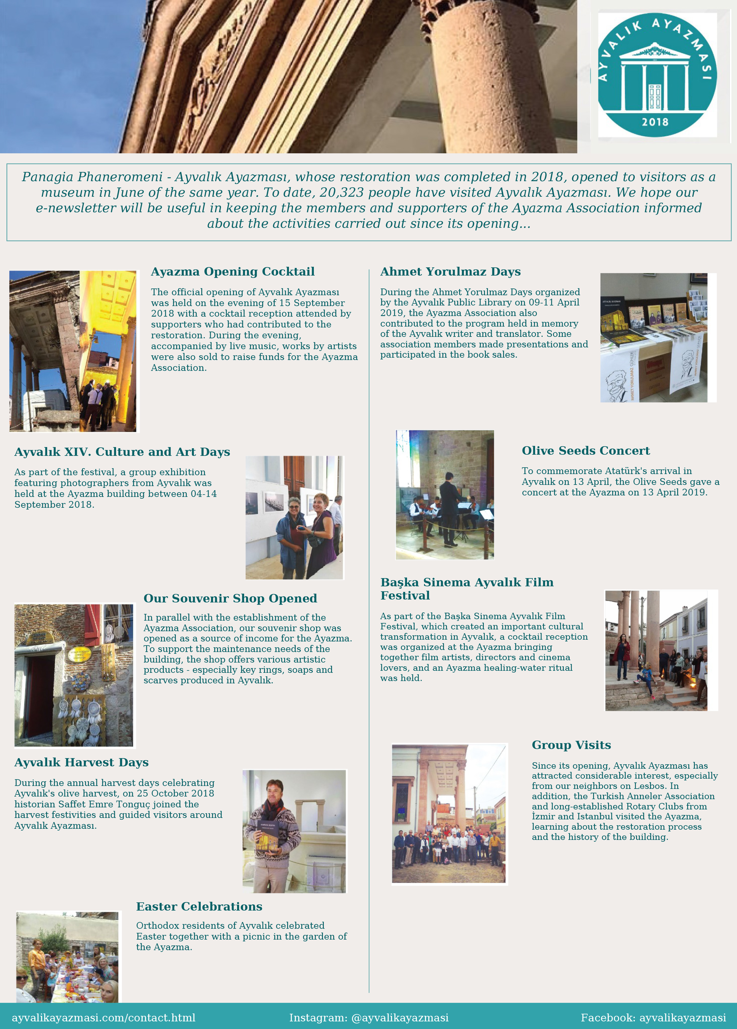 Ayvalık Ayazması Derneği 2019 E-Bulletin