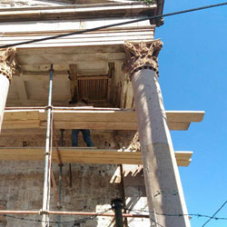 Restoration work at Panagia Phaneromeni Ayvalık Ayazması